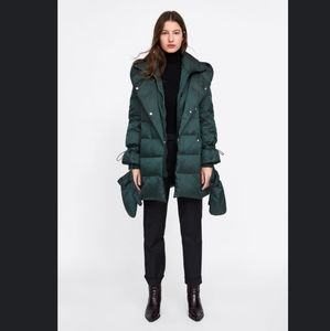 Zara Down Puffer Coat Size XL